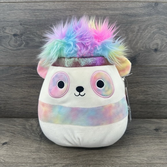 Squishmallows Squish Doos Pearson The Pan Stuffed Rainbow Hair Plush - Picture 1 of 10